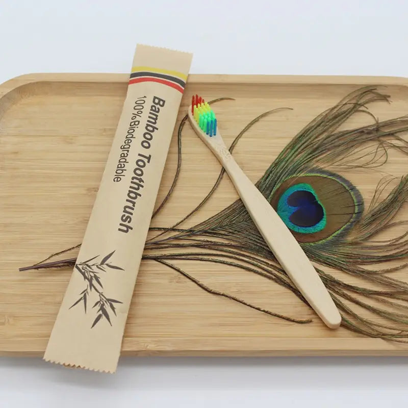 EcoSmile™ Bamboo Toothbrush Set – 20/40pcs Sustainable Oral Care for Everyday Use