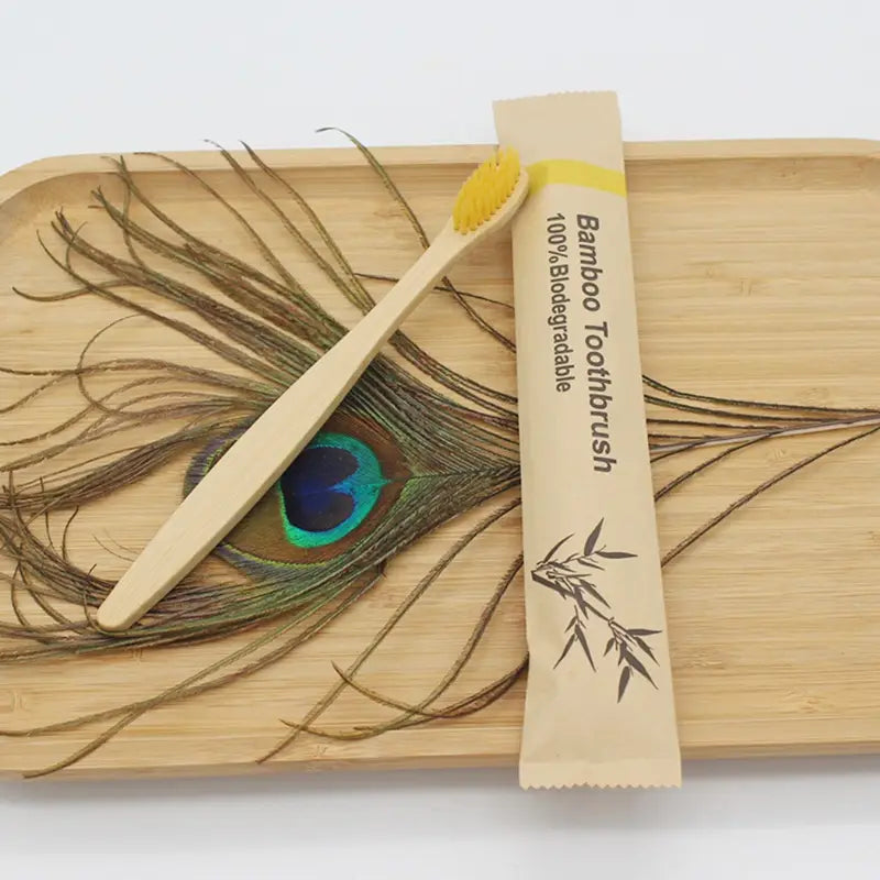 EcoSmile™ Bamboo Toothbrush Set – 20/40pcs Sustainable Oral Care for Everyday Use