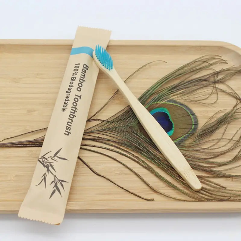 EcoSmile™ Bamboo Toothbrush Set – 20/40pcs Sustainable Oral Care for Everyday Use