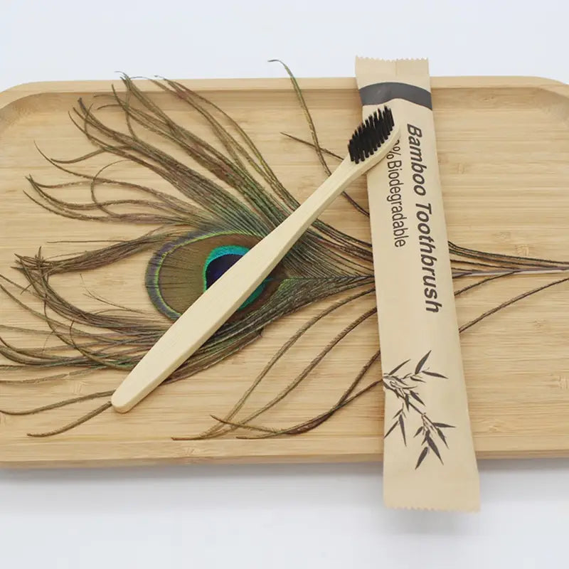 EcoSmile™ Bamboo Toothbrush Set – 20/40pcs Sustainable Oral Care for Everyday Use