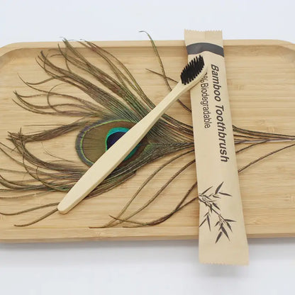 EcoSmile™ Bamboo Toothbrush Set – 20/40pcs Sustainable Oral Care for Everyday Use