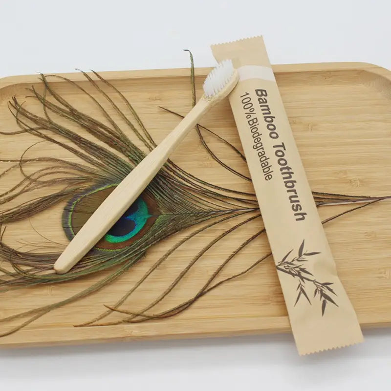 EcoSmile™ Bamboo Toothbrush Set – 20/40pcs Sustainable Oral Care for Everyday Use