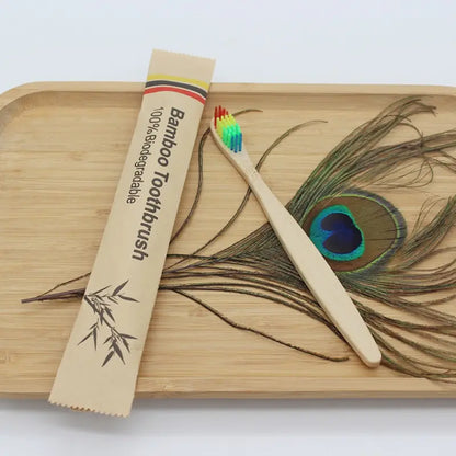 EcoSmile™ Bamboo Toothbrush Set – 20/40pcs Sustainable Oral Care for Everyday Use