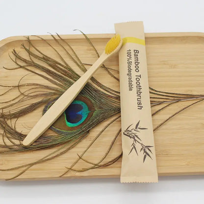 EcoSmile™ Bamboo Toothbrush Set – 20/40pcs Sustainable Oral Care for Everyday Use
