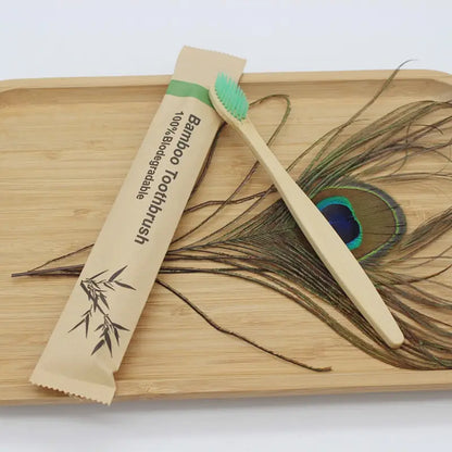 EcoSmile™ Bamboo Toothbrush Set – 20/40pcs Sustainable Oral Care for Everyday Use
